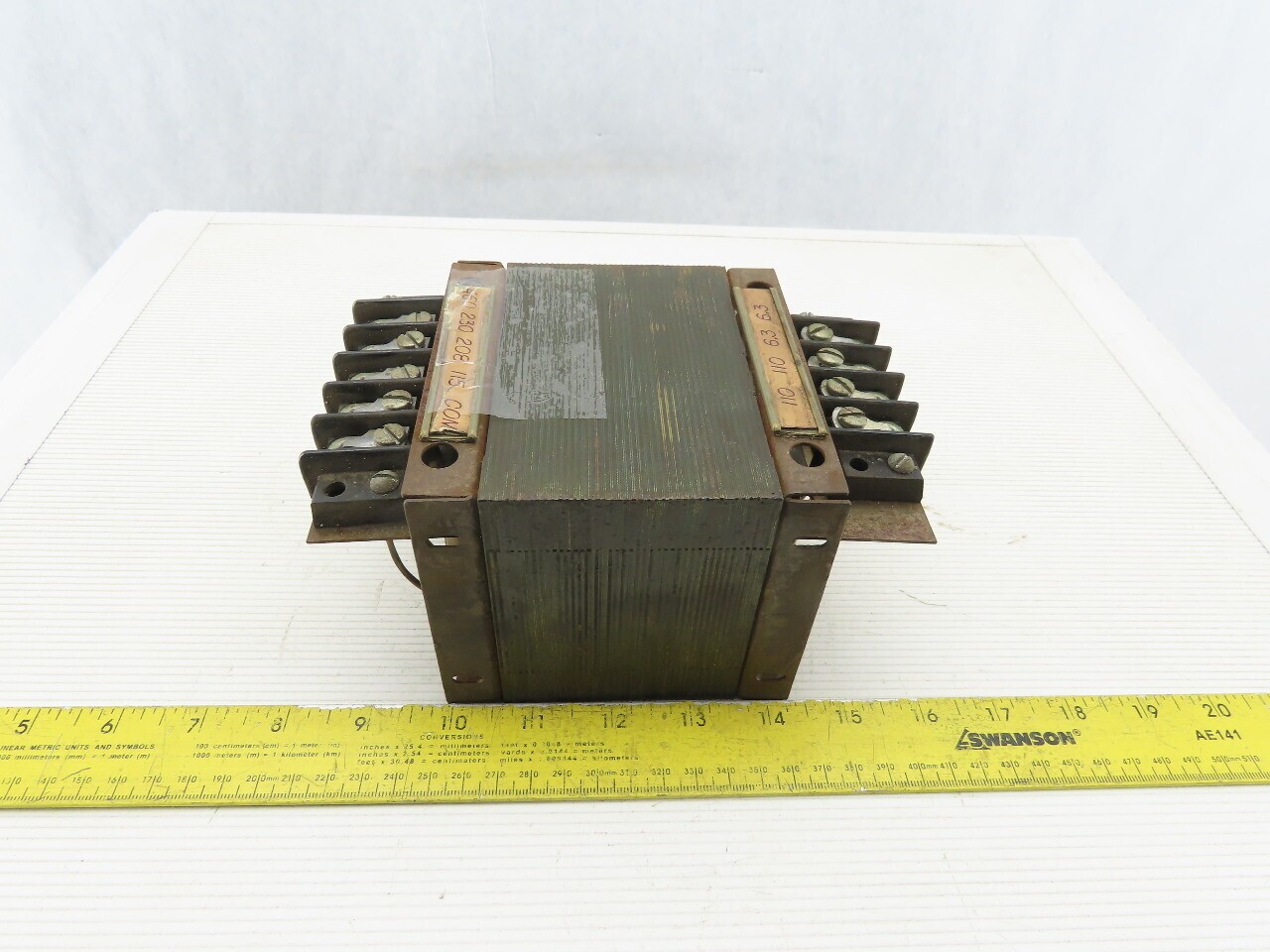 Powertran 204 0121 Transformer 460/230/208/115 Primary 110/6.3 Secondary