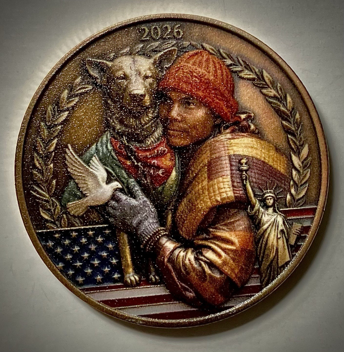 Peace Walk 2026 Challenge Coin-2D-Aloka-Monks
