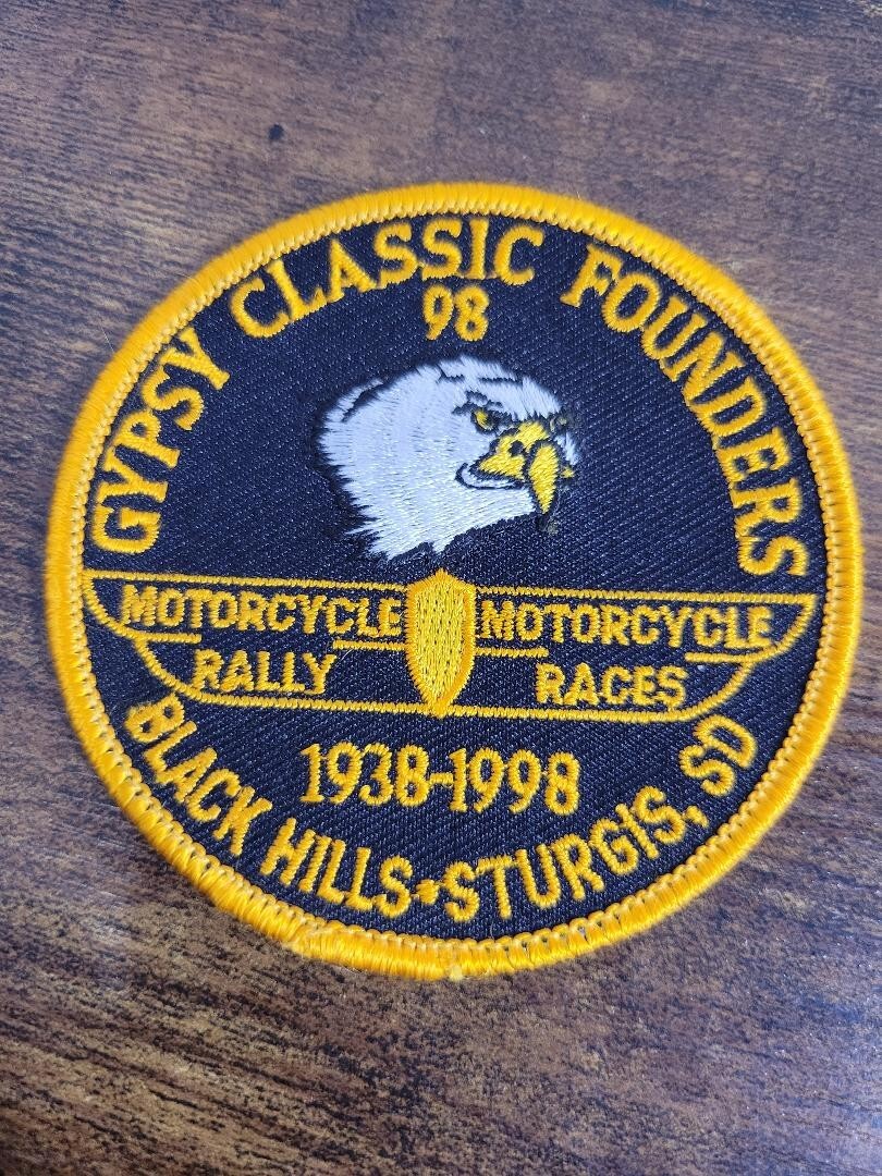 Harley Davidson Gypsy Classic Founders Sturgis SD Rally Races 1938-1997 Patch