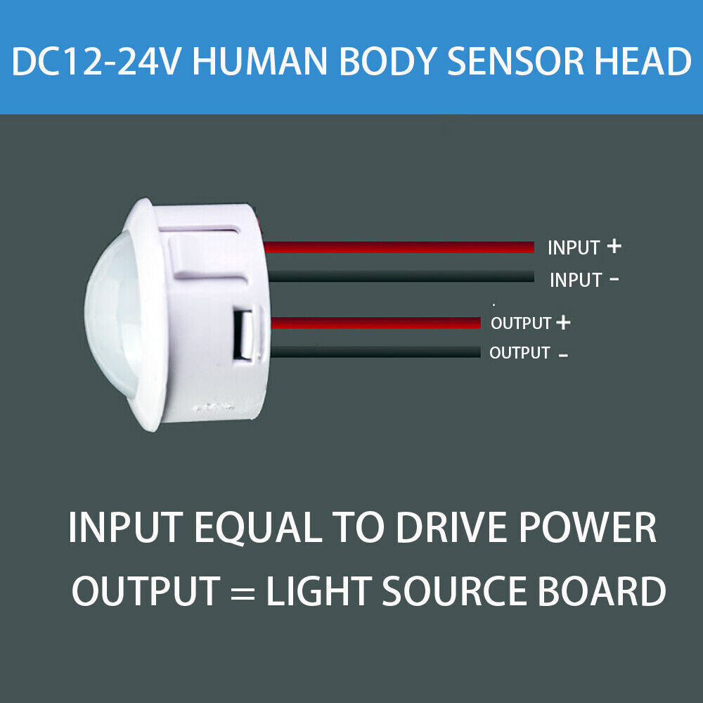 DC 12V 24V PIR Infrared Motion Sensor Switch Activated Autom Lamp Light Switch