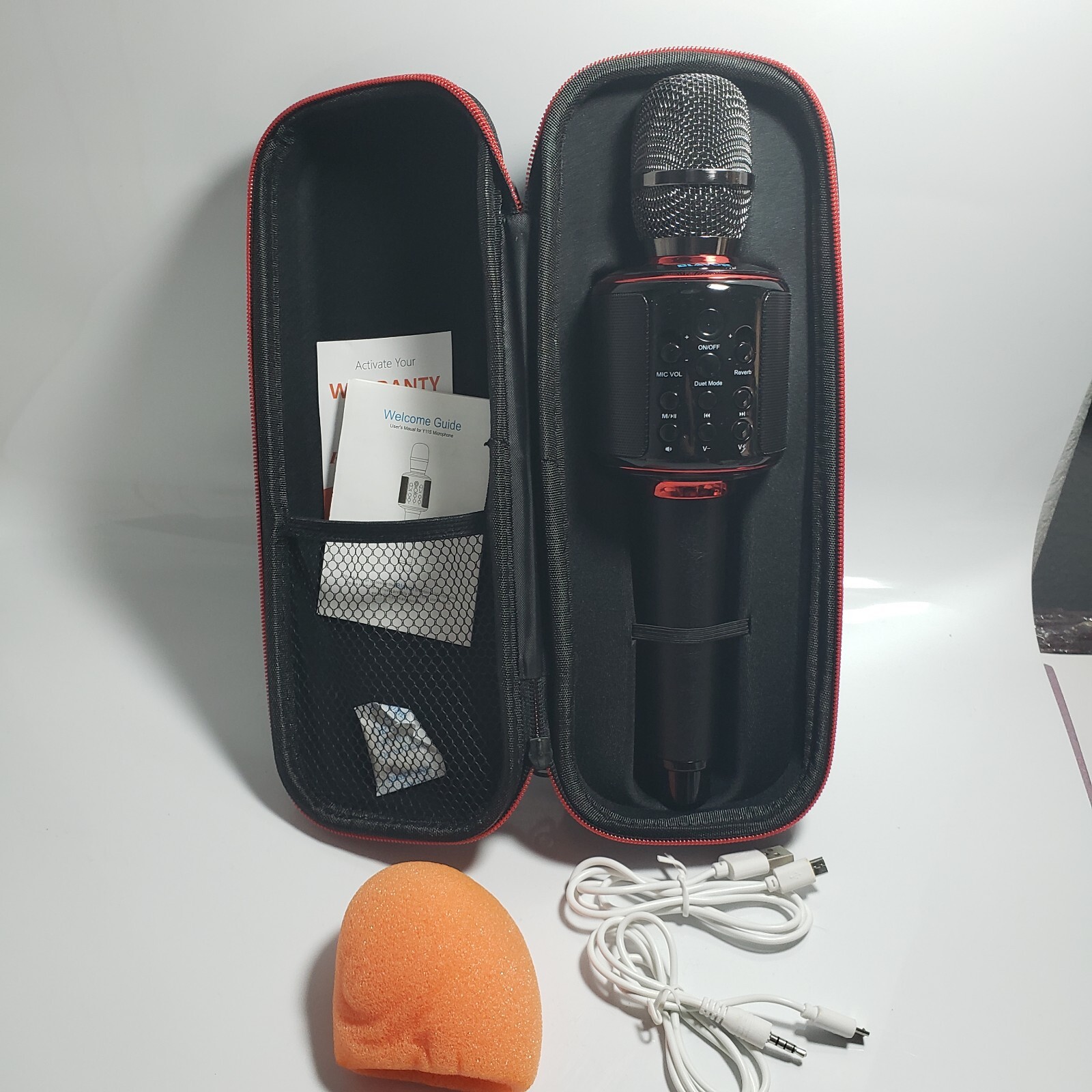 GOODAAA Leather Handle Wireless Karokee Microphone Y11S