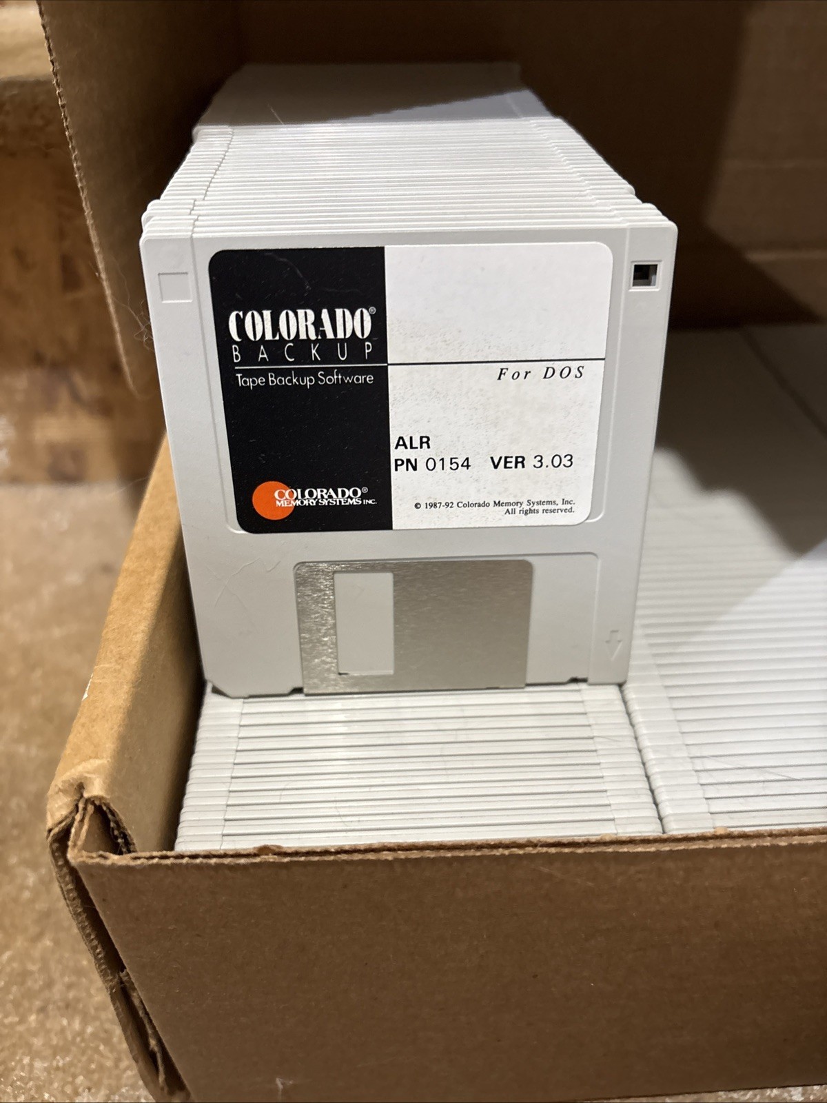 Vintage Colorado Backup Tape-Backup Software Floppy Disks  (375 Disks)