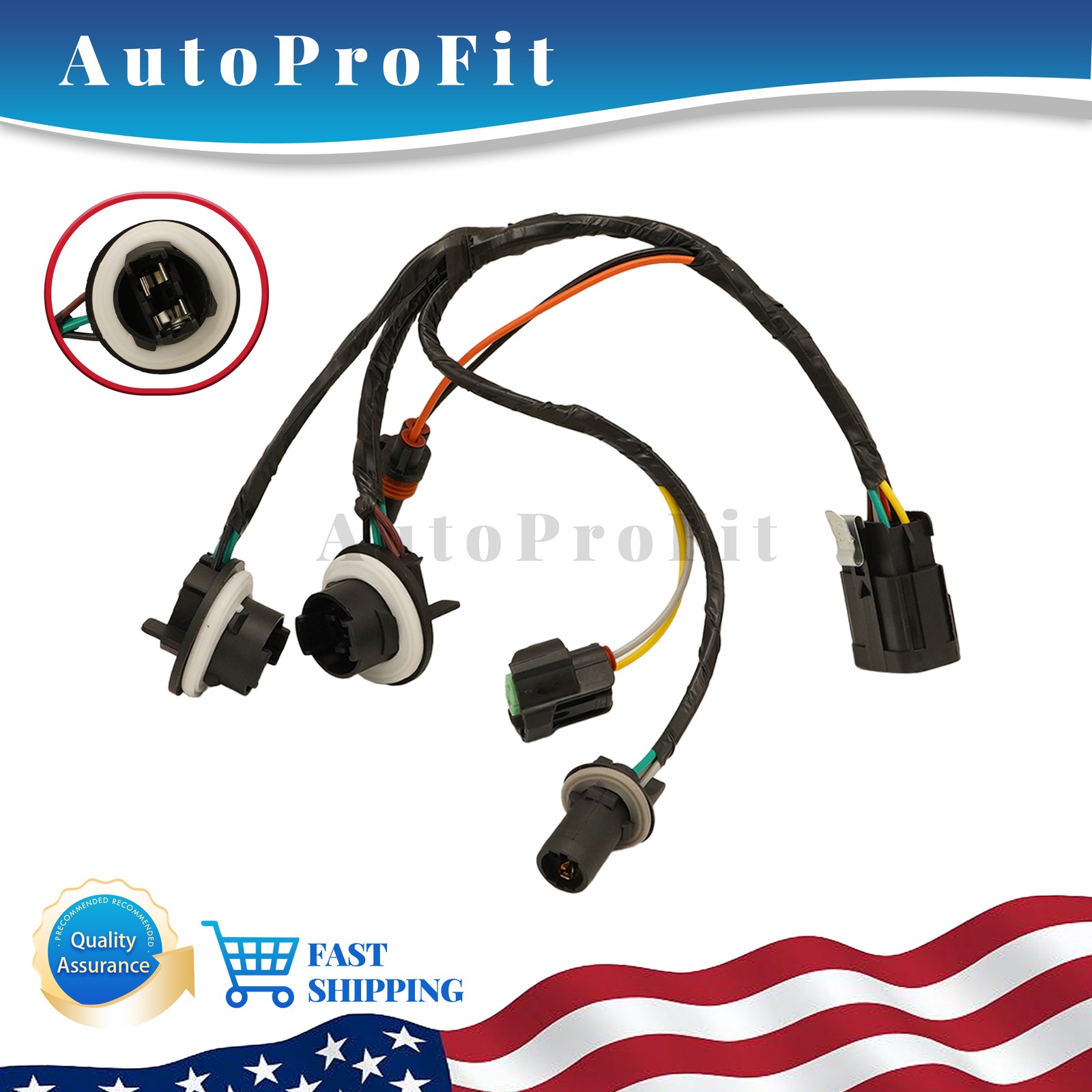 NEW For 2007-2013 GMC Sierra 1500 Front Headlight Wiring Harness 15841610
