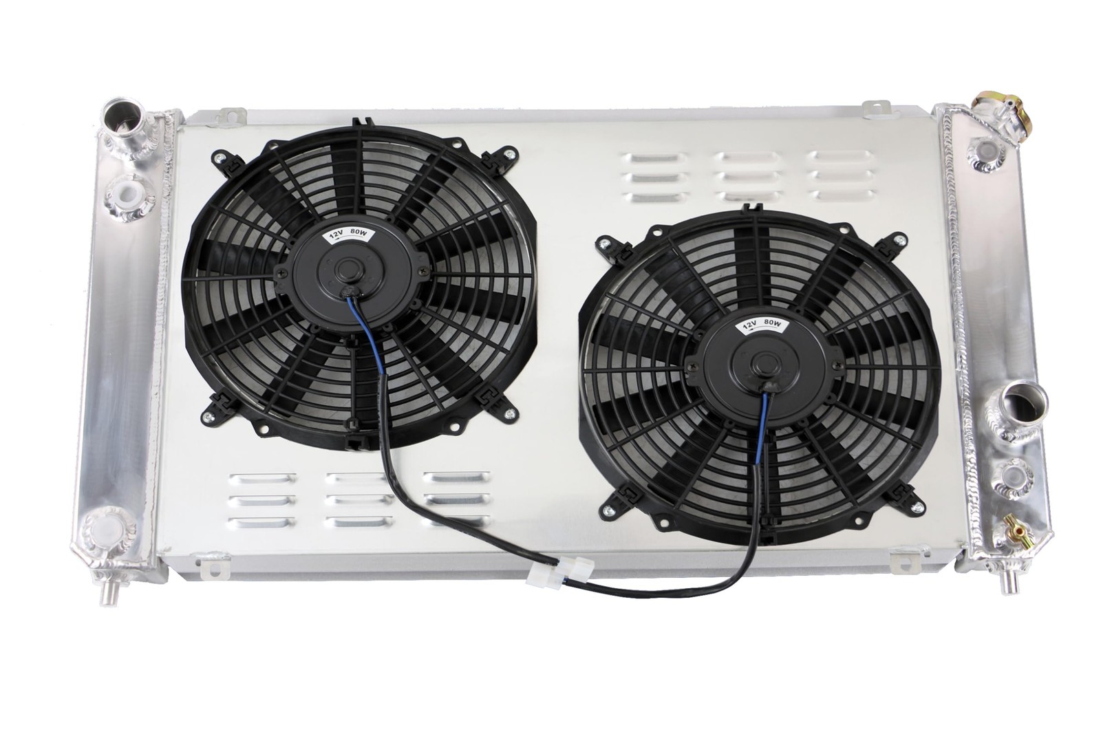 racing 4 Row Aluminum Radiator&shroud&fan For 1986-05 Chevy Blazer C1500 S10 LS