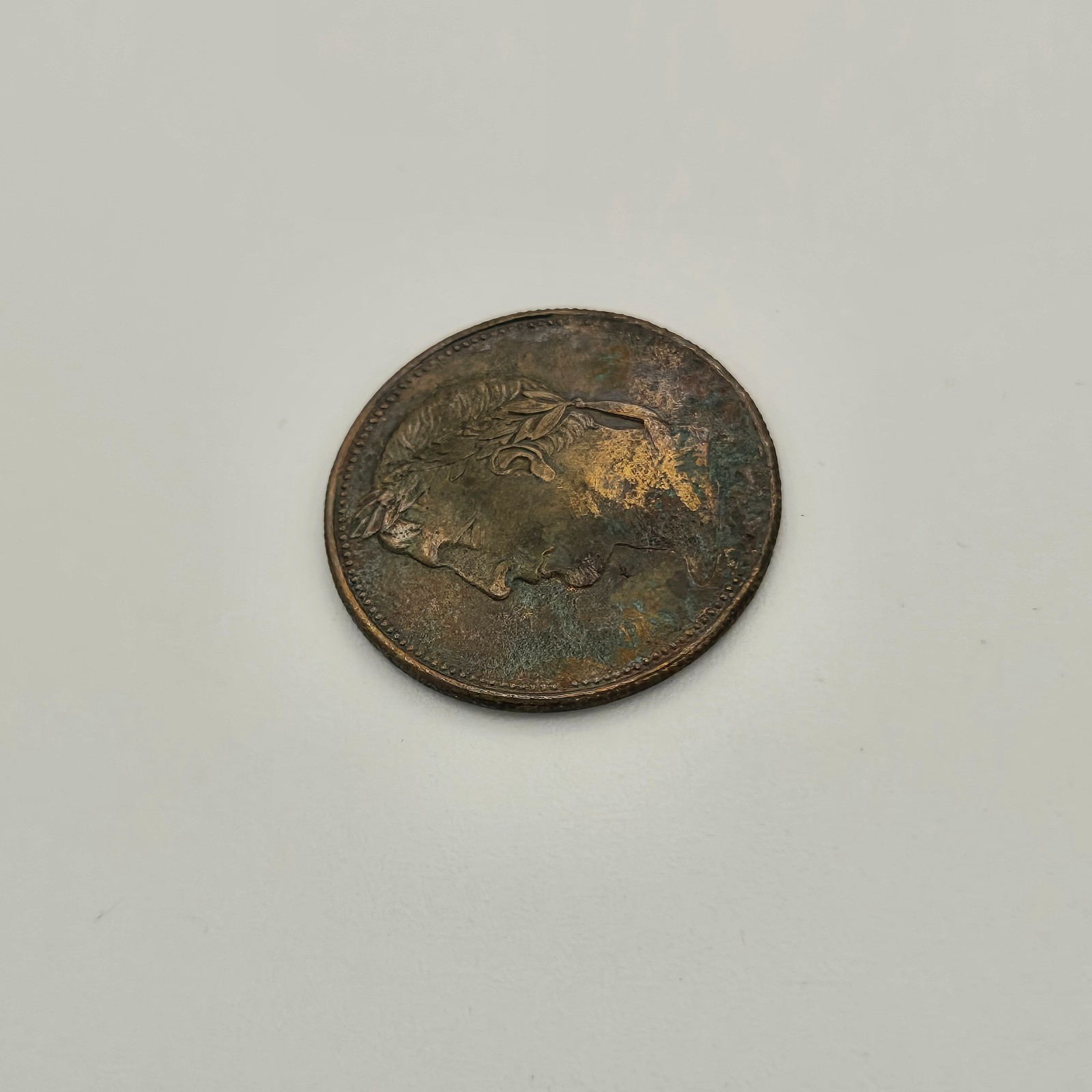 Original Rare 1820s Napoleon C’EST DU CUIVRE Ship Token Canadian Colonial Copper