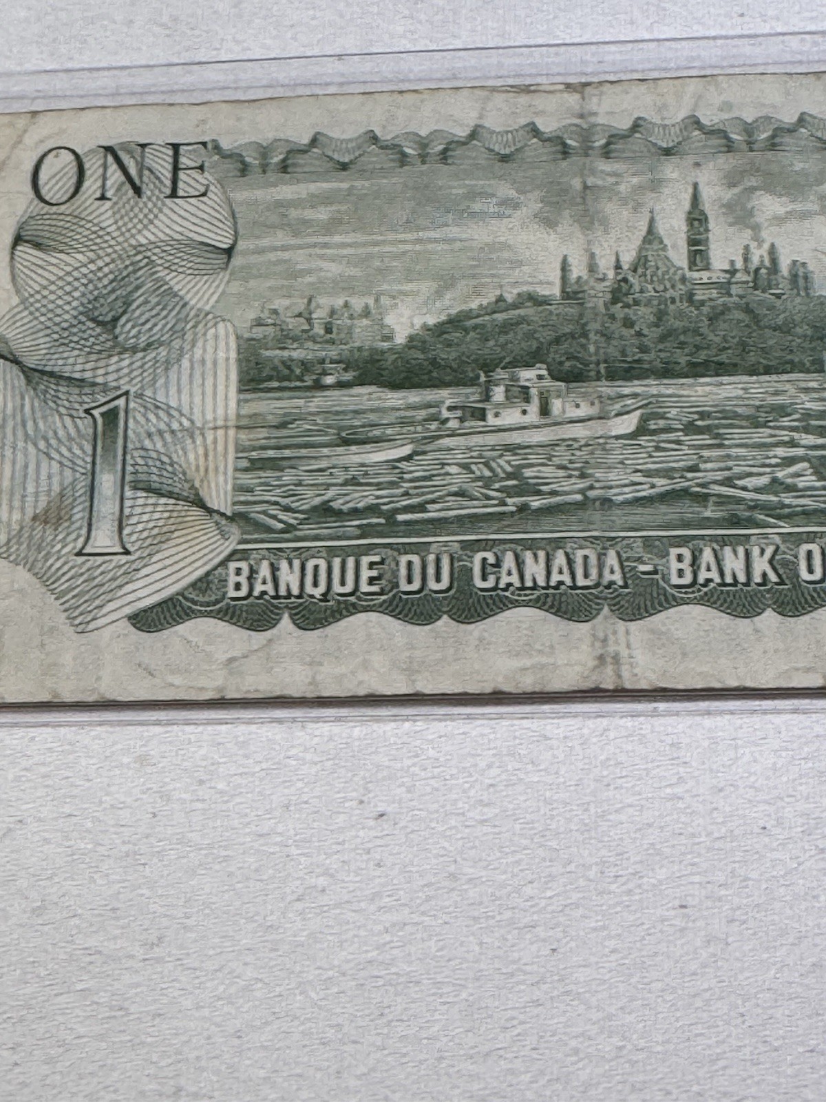 1973 Canada 1 Dollar Banknote Crow Bouey P# 85c
