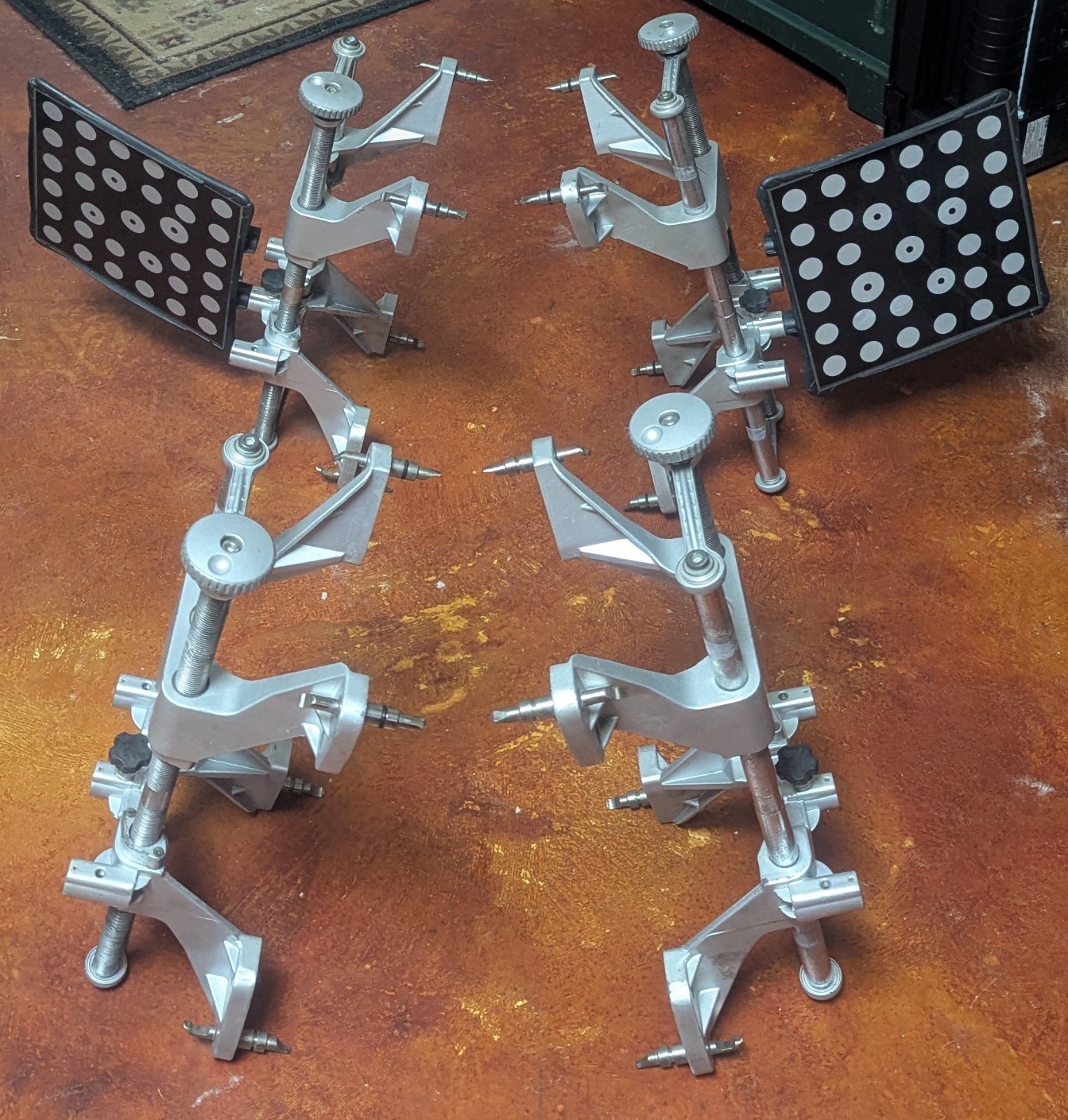 John Bean/Hofmann Prism Aligner Wheel Clamps & Front Targets Set of 4