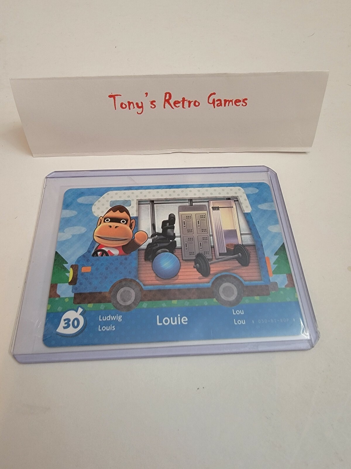 *EUROPEAN* 30 LOUIE WELCOME HOME NINTENDO ANIMAL CROSSING RV EUR AMIIBO CARD!!