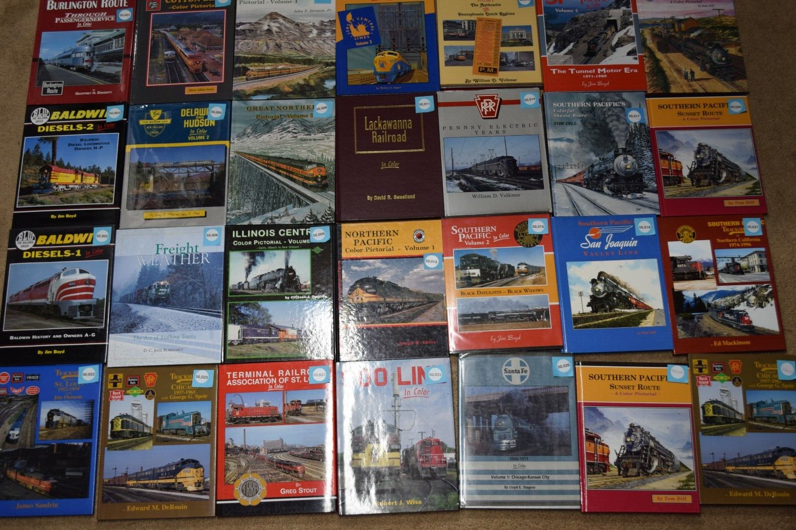 IN COLOR RAILROAD BOOK SP  SOO SF ATSF UP PRR SSW TRACKSIDE sold individually