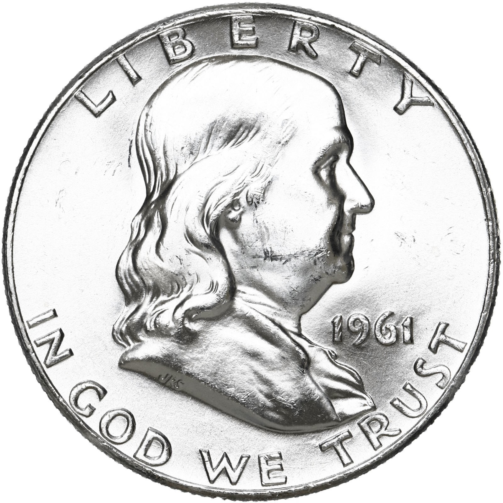 1961 D Franklin Half Dollar 90% Silver BU
