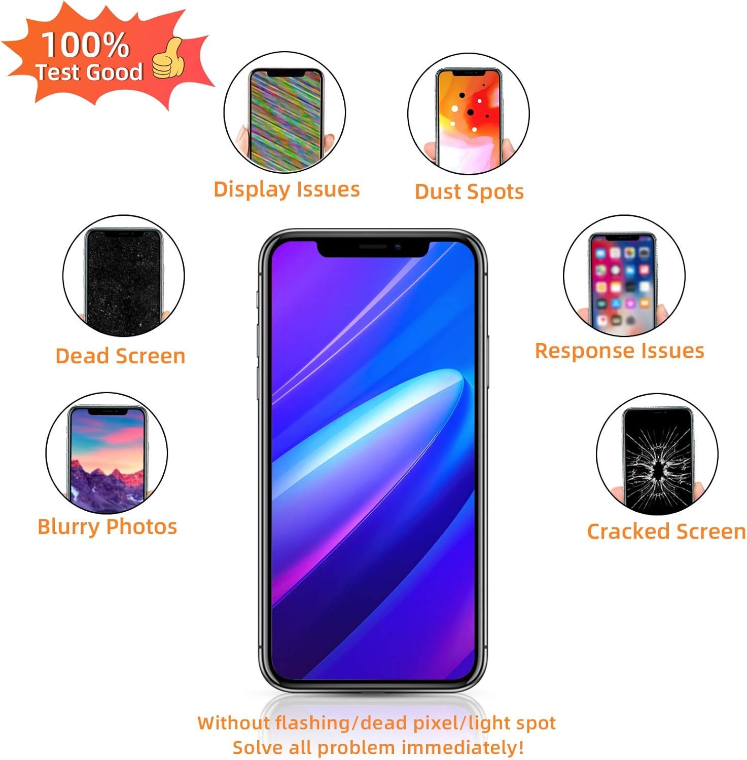 for iPhone 11 Screen Replacement 6.1 3D Touch LCD iphone 11, black