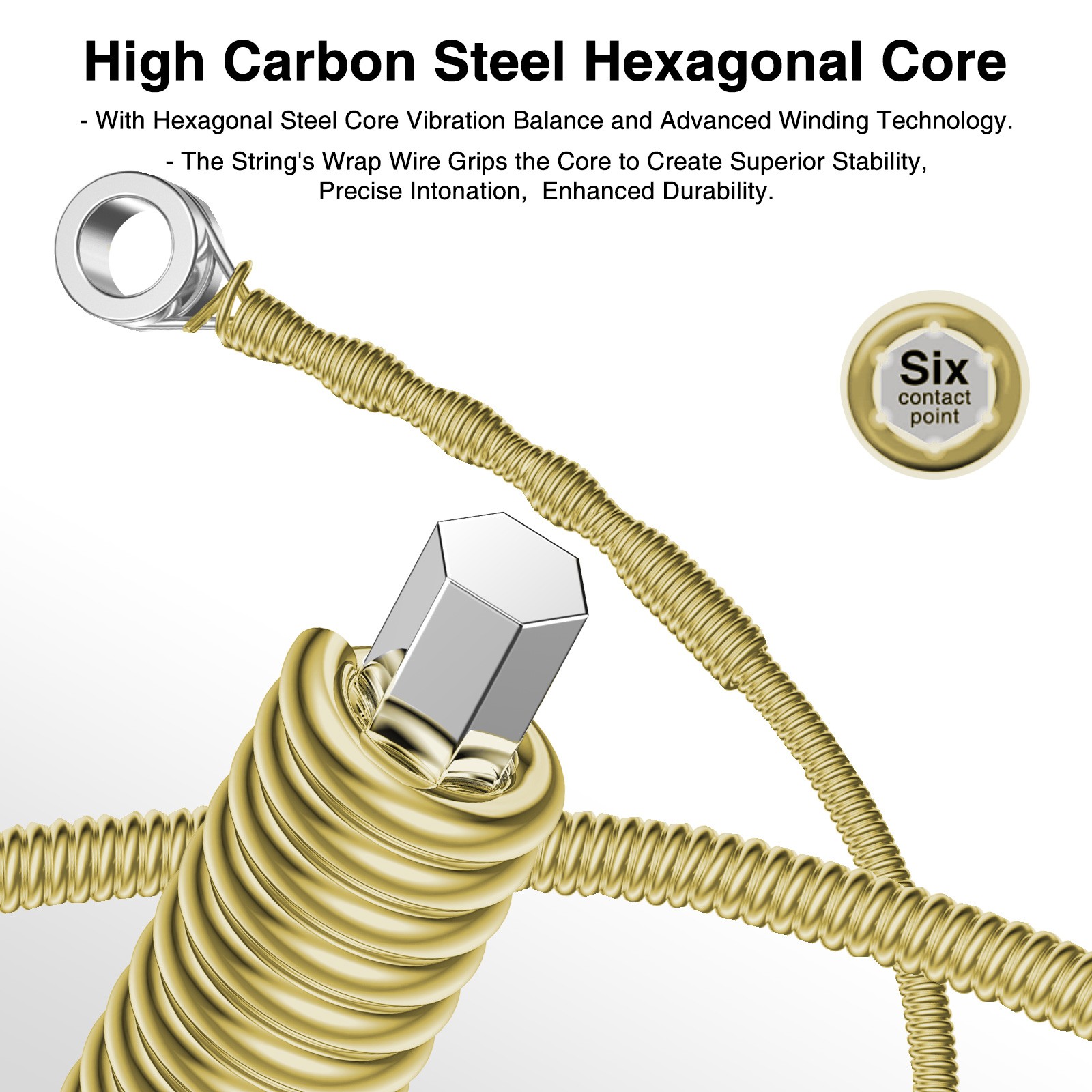 10SET Orphee RX19 Guitar Strings Set Hexagonal Carbon Steel 011-052inch 6pcs/set