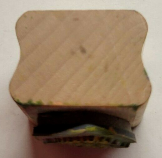 Wood/Rubber Stamp Leaf Motif