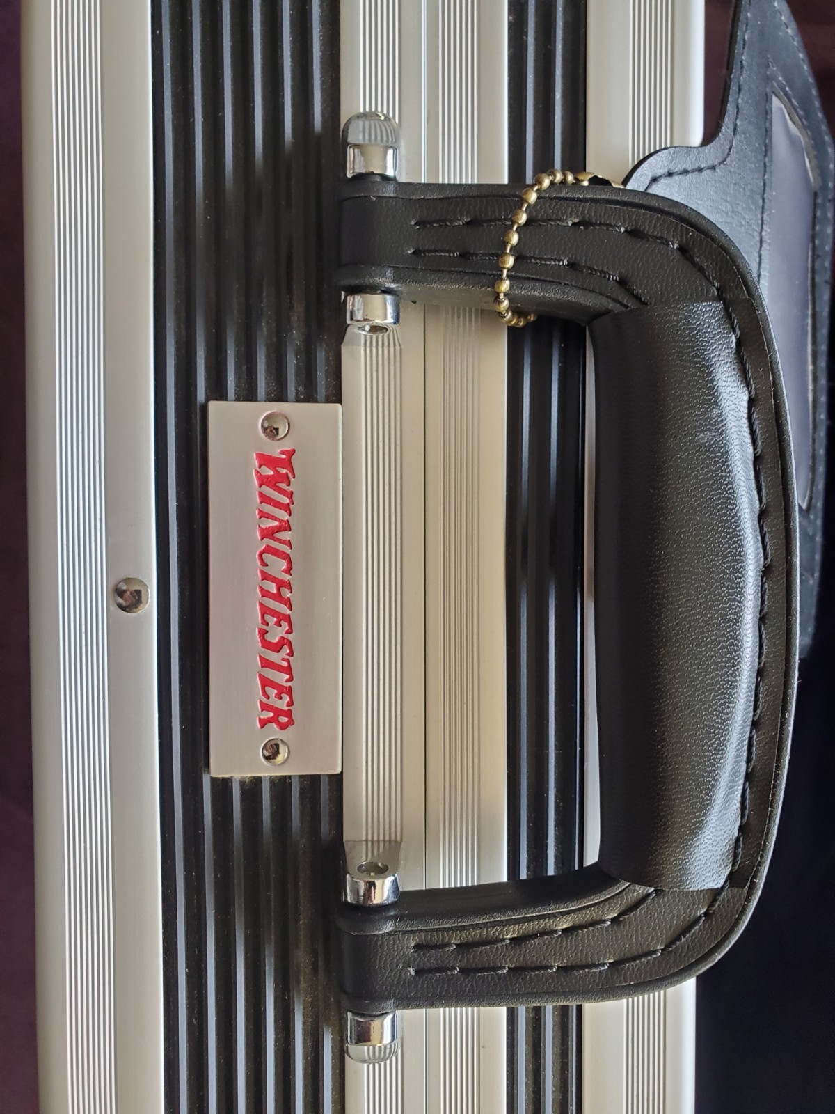 Winchester suitcase with aluminum finish. 18"/14"/4.5"
