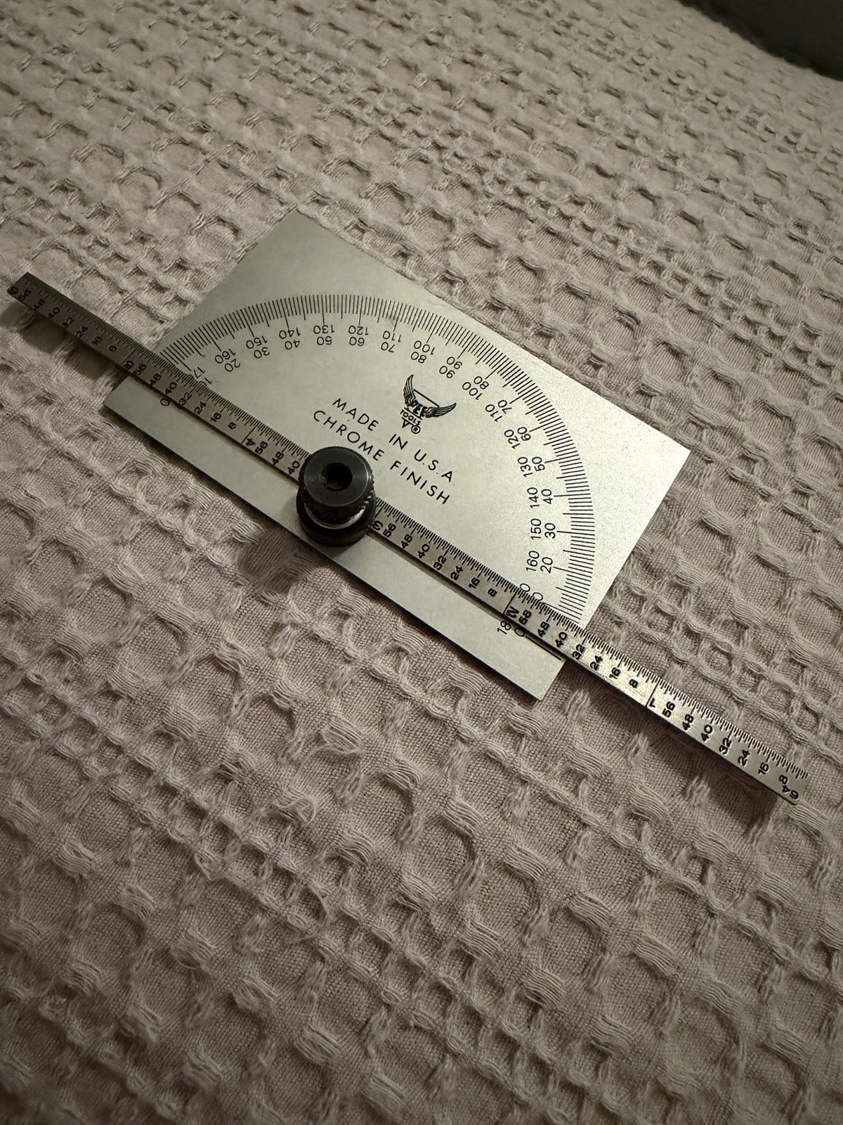 PEC Tools 6” Rectangular Head Protractor Model 5190 Made in the USA