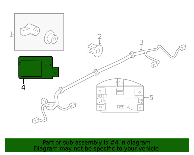 Genuine GM Object Sensor Module 84434829