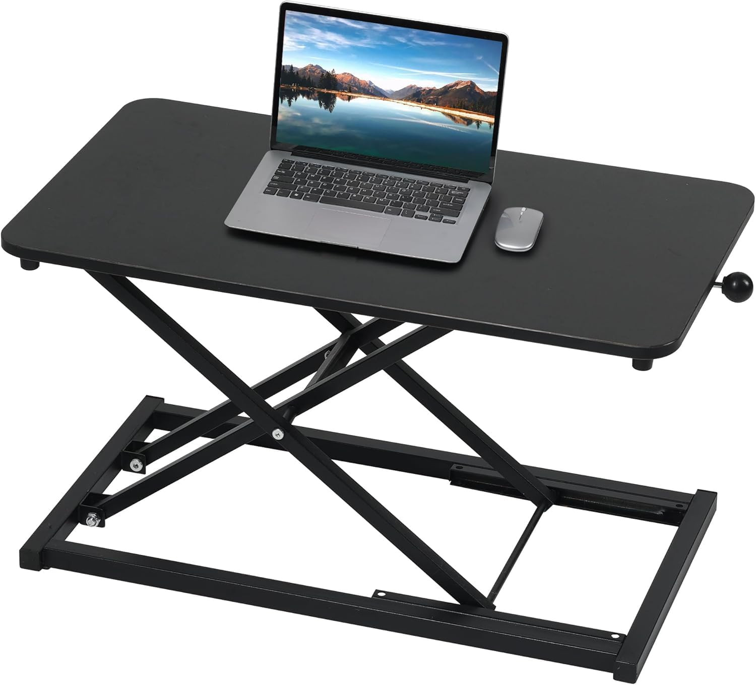 Height Adjustable Standing Desk Converter,Computer Keyboard Stand for Desktop,Ke