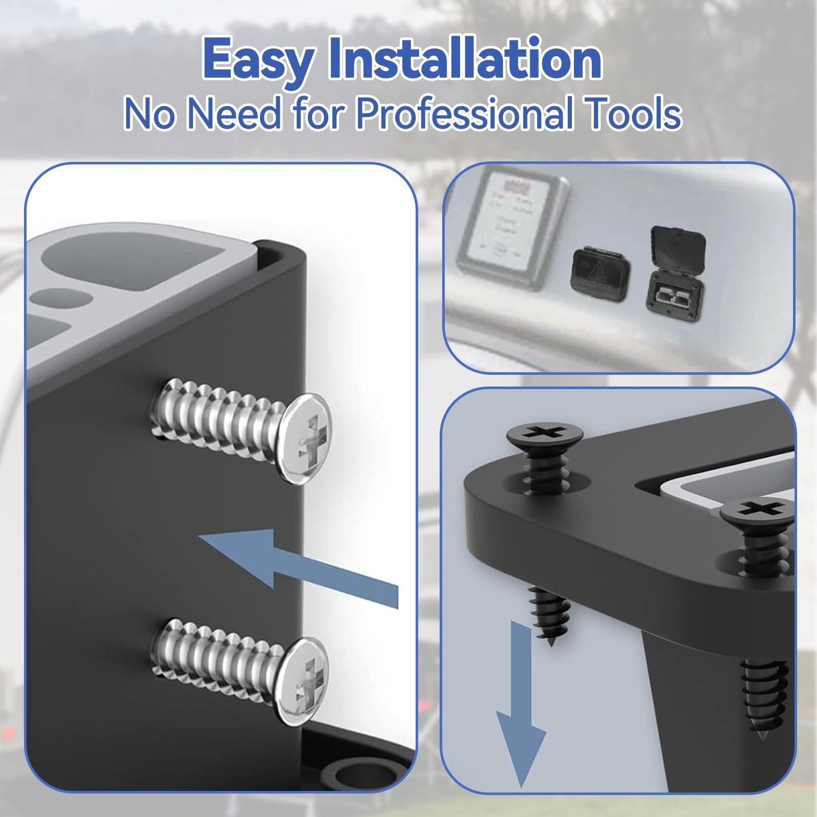 2Pcs Flush Mount Plug Panel Kit with Dust Cover, Compatible with Anderson SB5...