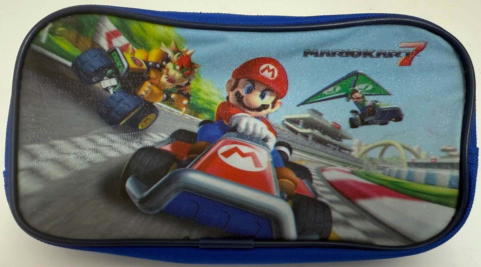 o'o'o . Mario Kart 7 . . Nintendo Game TRAVEL CASE . . Zipper Closure