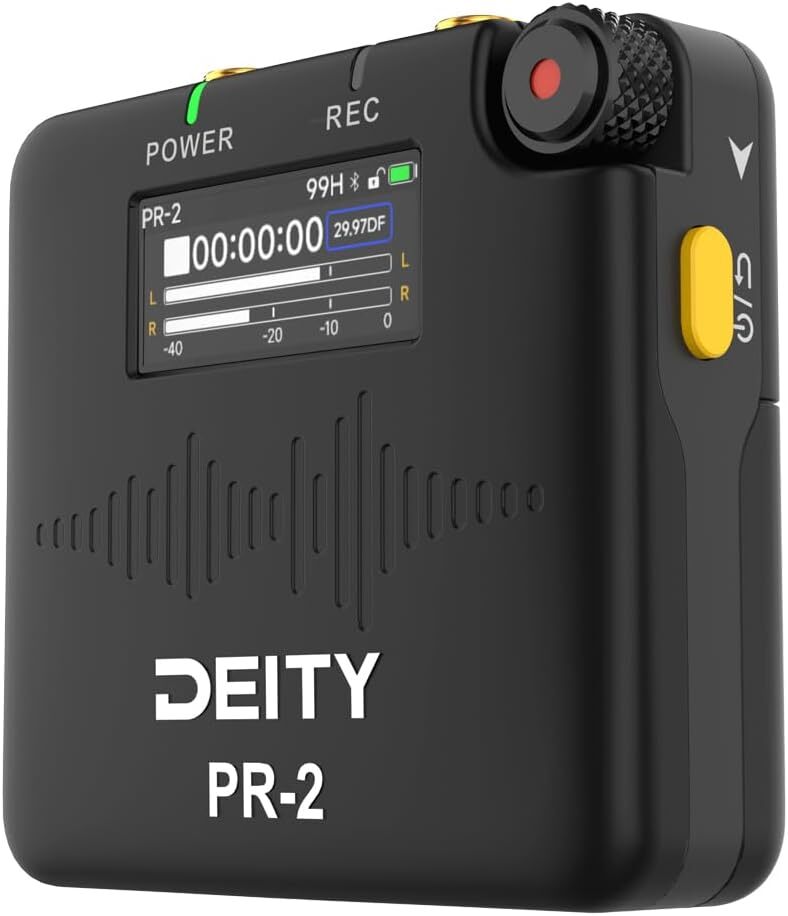 Deity PR-2 PR2 Pocket Audio Recorder w 32-Bit Float Recording 3.5mm Lavalier Mic