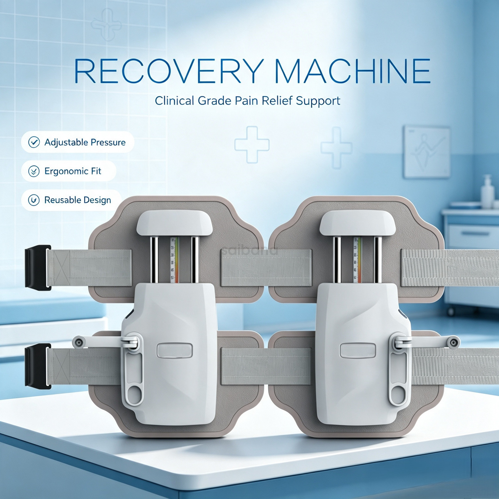 Adjustable Lumbar Spinal Decompression Belt Mechanical Traction Device