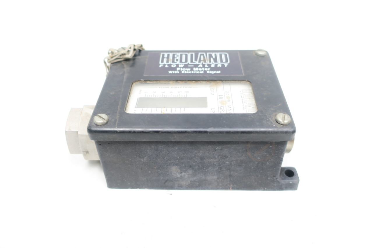 Hedland Flow-alert Variable Area Flow Meter 1-6gpm 1/2in Npt