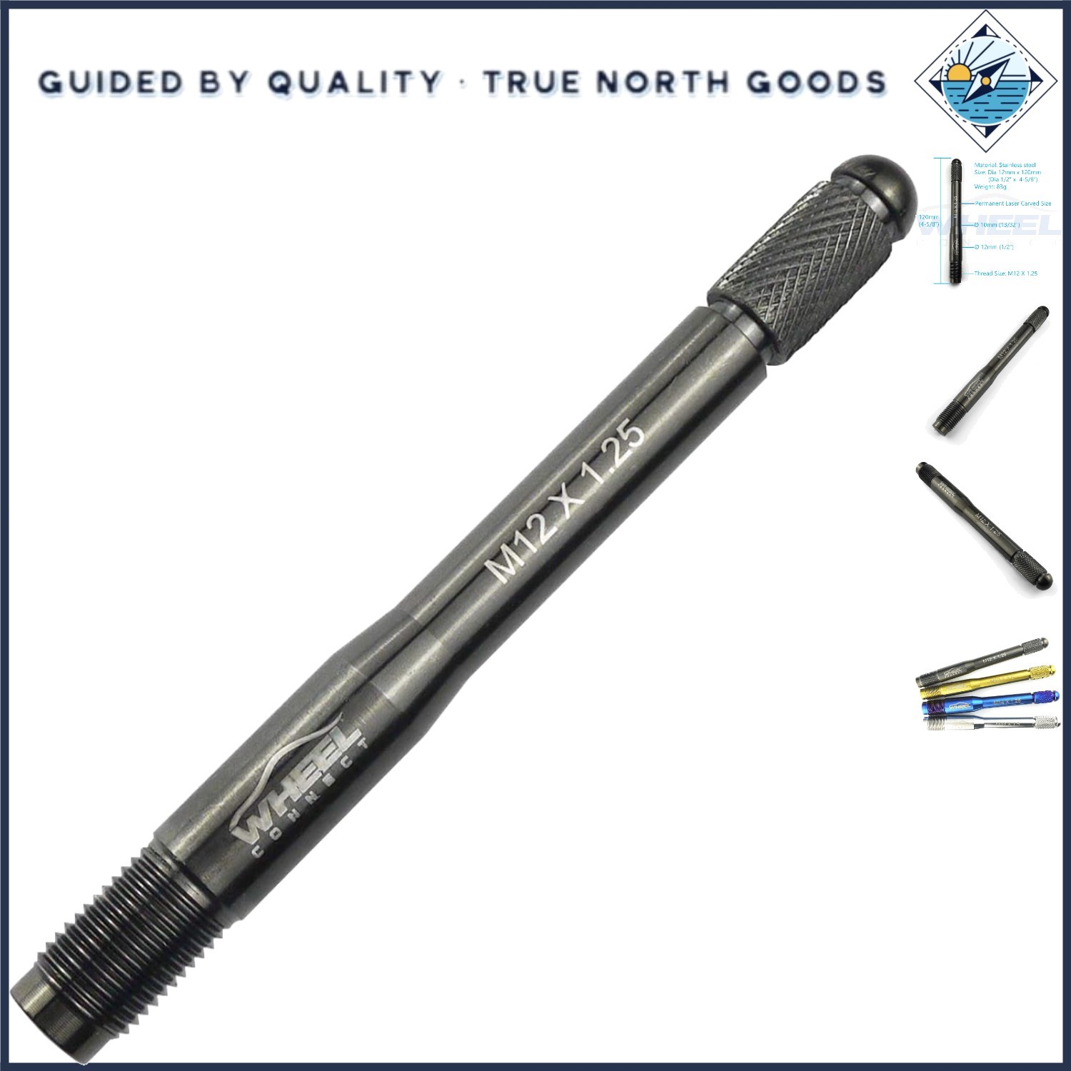 M12X1.25 Stainless Steel Tire Alignment Pin - Essential Tool for Safe Changes