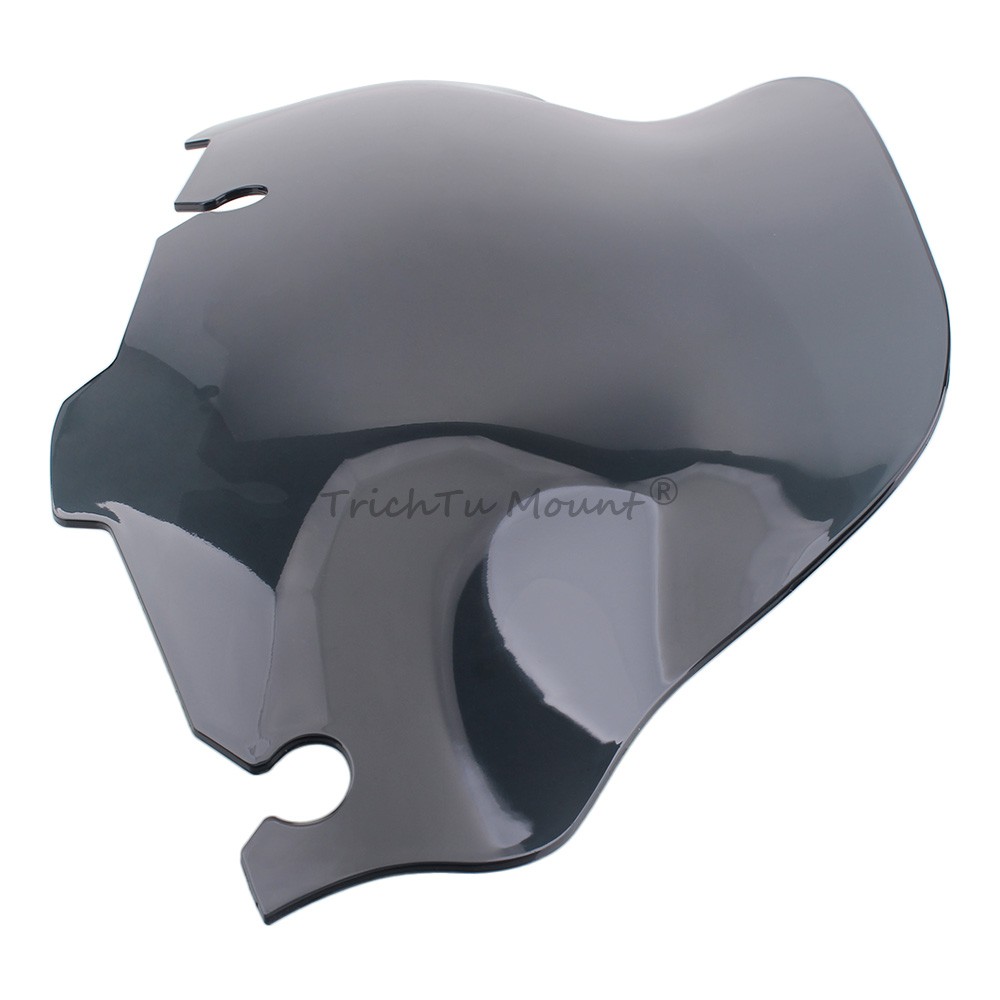 Light Gray 8" Wave Windshield Windscreen Fit for Harley Electra Glide 1996-2013