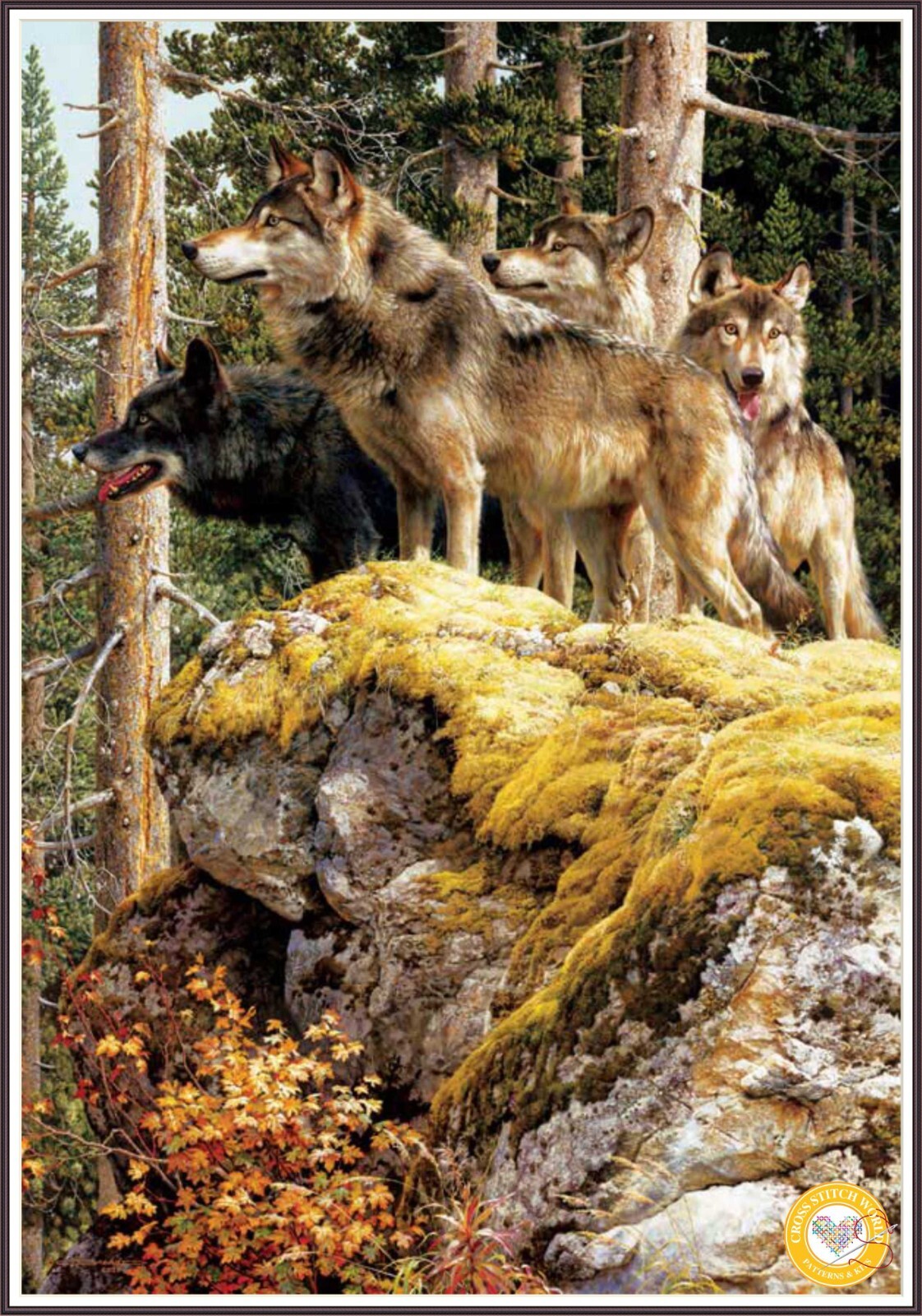 On the lookout 1259 Chart Counted Cross Stitch Pattern
