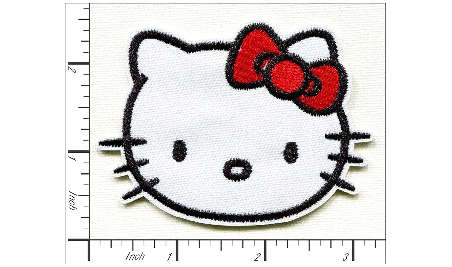 Hello Kitty Red Bow Embroidered Iron On Patch DIY Applique