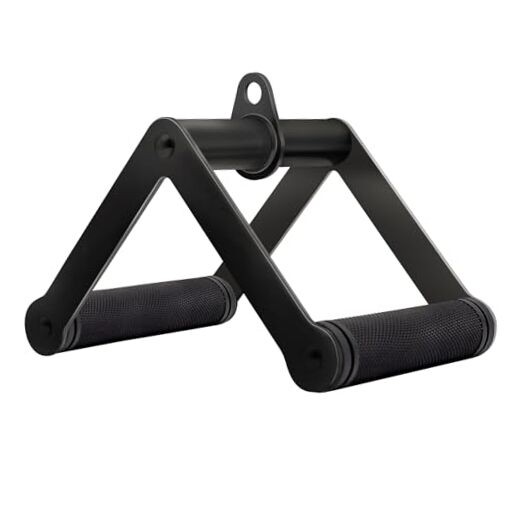 Double D Row Handle Cable Attachment for Weight Black Double D Row Handle