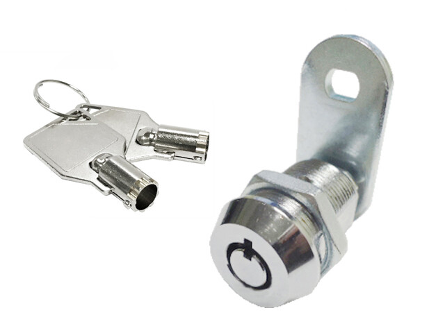 3/8" Tubular Cam Lock replacement 1 key pull 90 degree turn Toolbox KA