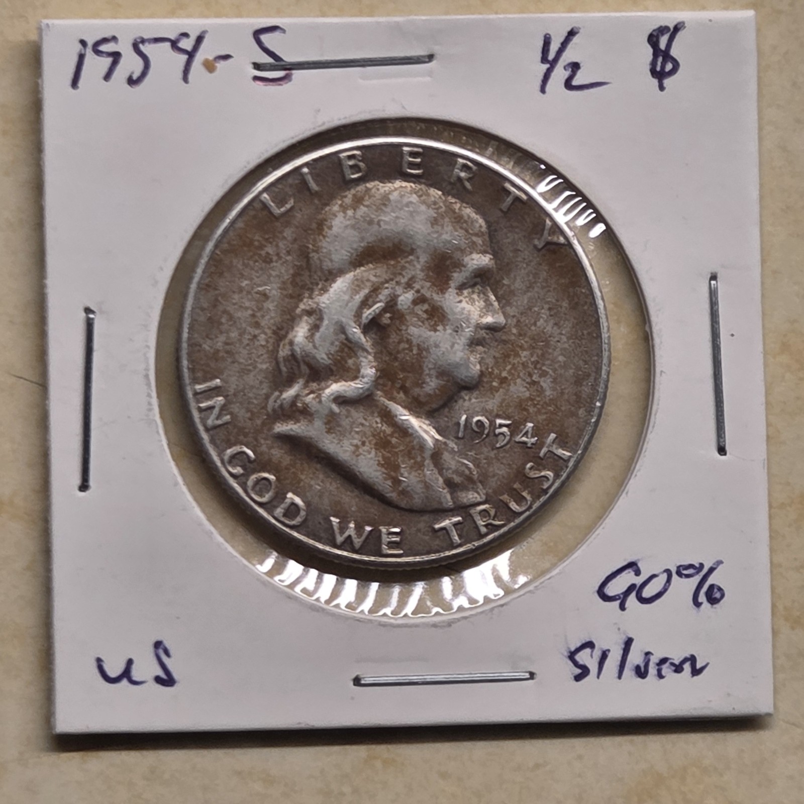 1952-S Franklin SILVER Half Dollar