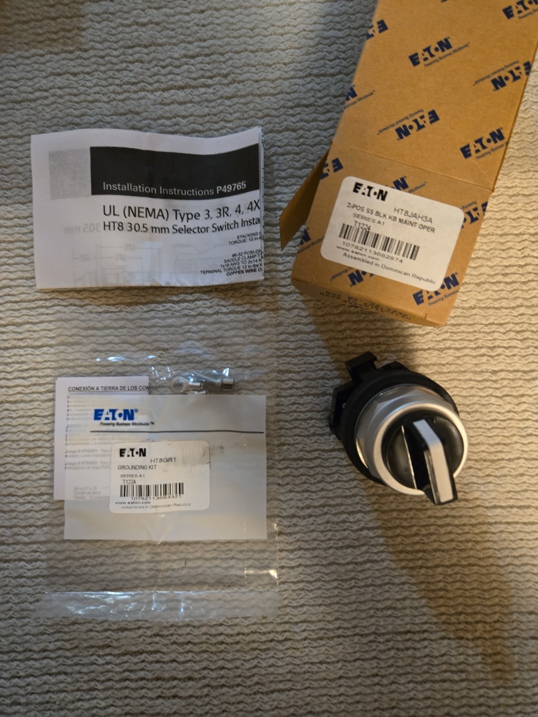 Eaton, HT8JAH3A, 2-Position Selector Switch