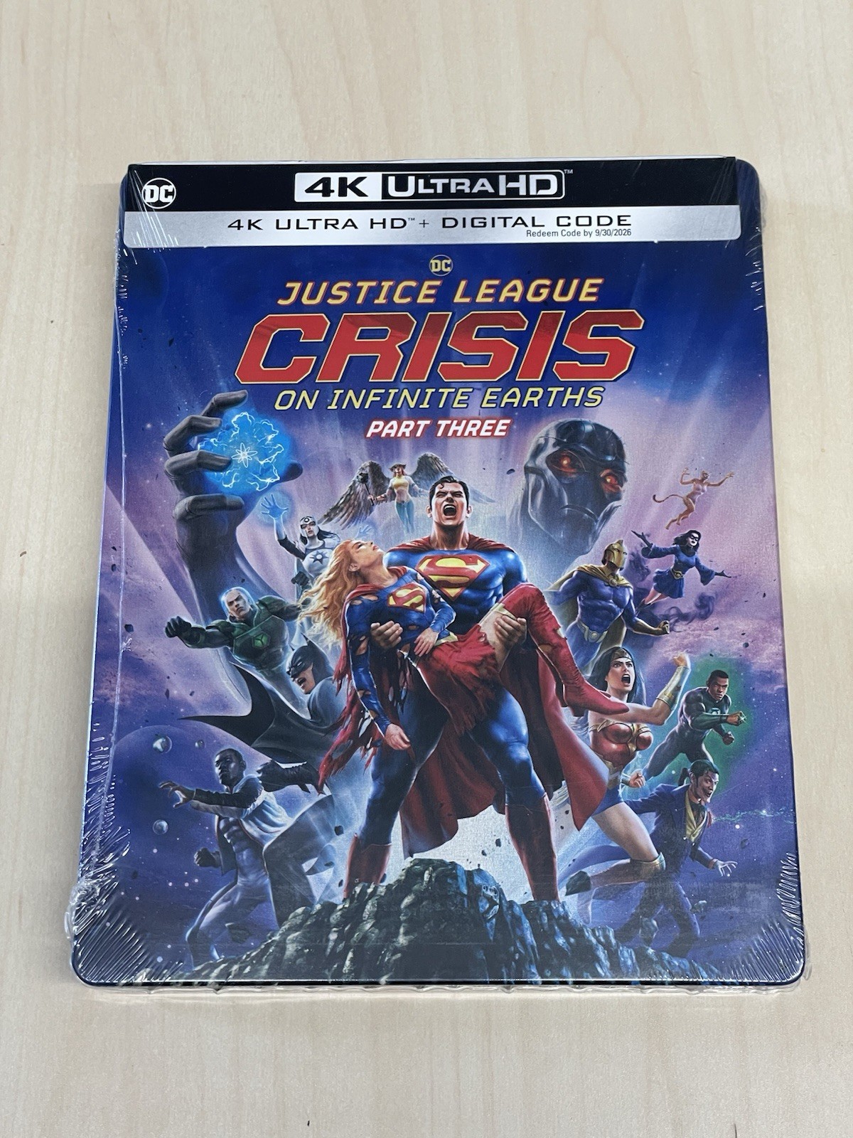 Justice League: Crisis on Infinite Earths Part Three (Ultra HD) 4k Steelbook New