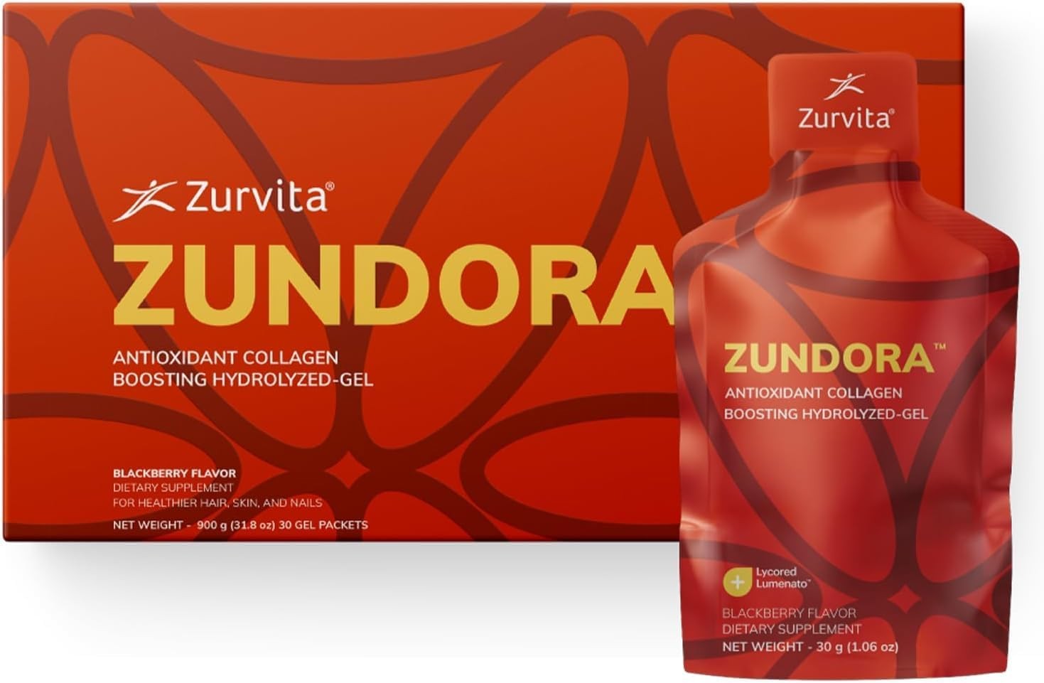 ZinZino - Zurvita ZUNDORA - Antioxidant Collagen Boosting Gel 30 pack EXP:12/26