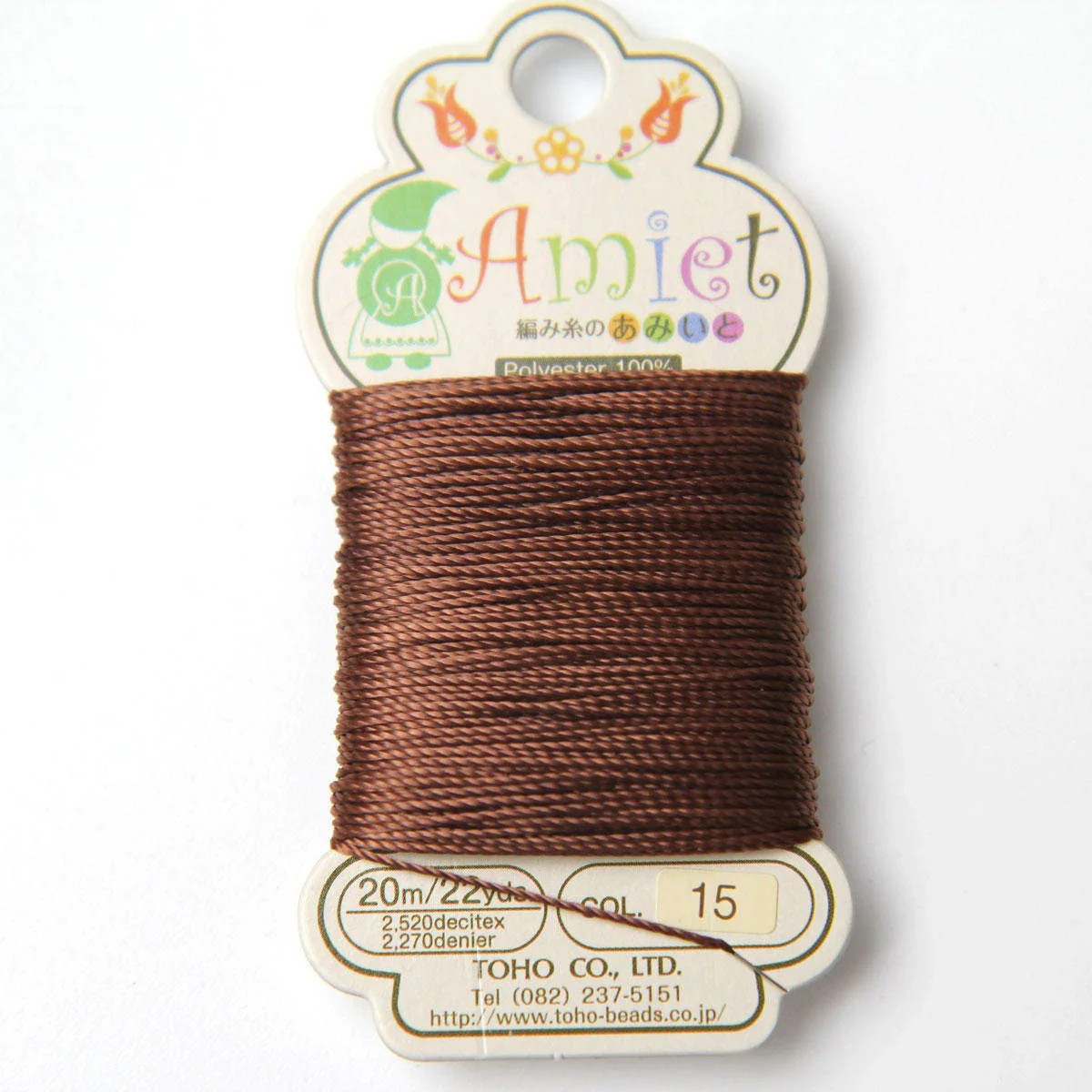Auburn Toho Amiet Polyester Thread 22yrds/20m