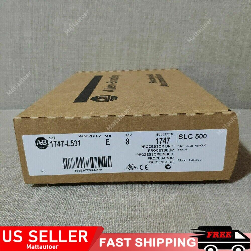 New In Box AB 1747-L531 SER E SLC 500 5/03 CPU Processor Unit Controller