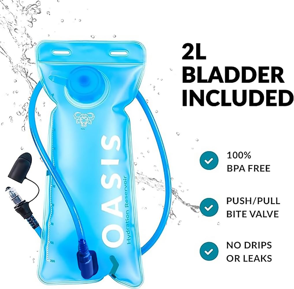 Road Runner Hydration Backpack – Lightweight Water Backpack with 2L Bladder -...