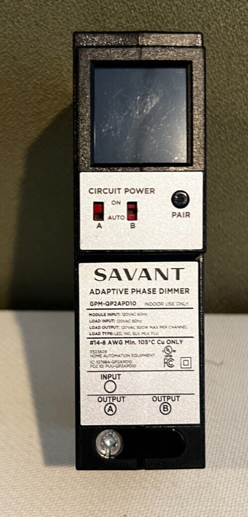 Savant Power GPM-QP2APD10-21 QO FPD Lighting Module PON Used - 0111
