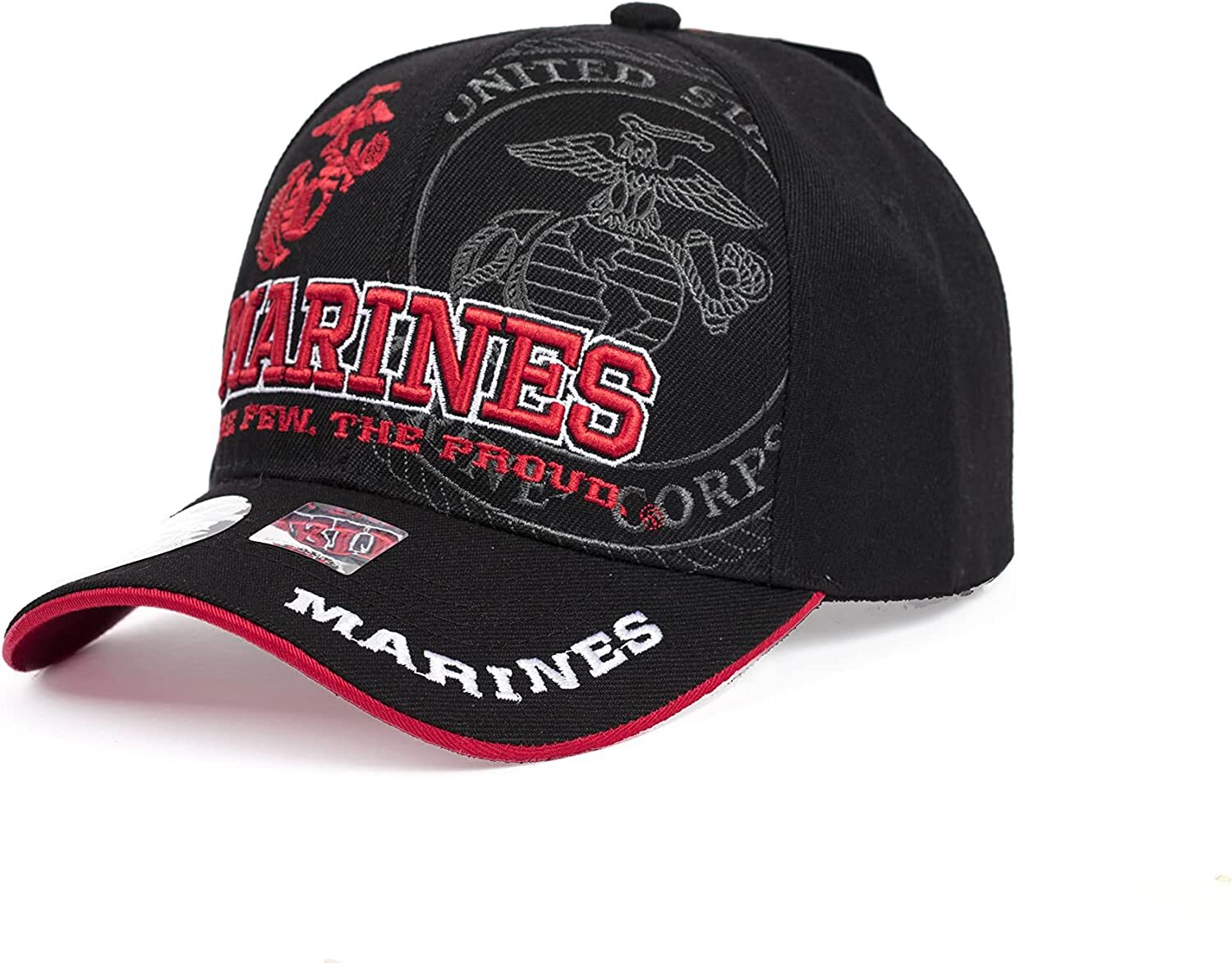 US Marine Corp Officially Licensed Veteran Adjustable Military Baseball Cap Hat