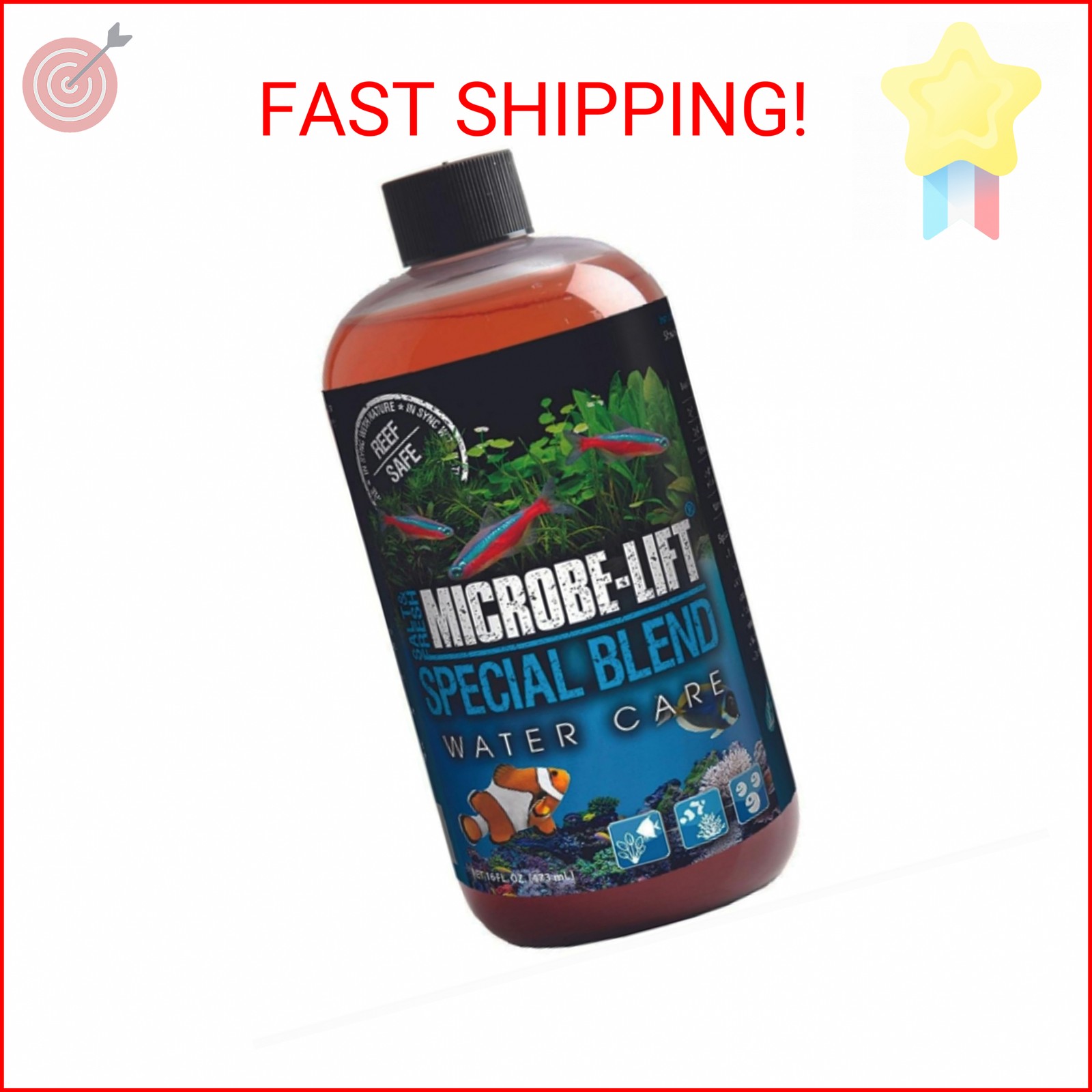 MICROBE-LIFT Special Blend Aquarium Treatment, Fish Tank Water Conditioner for F