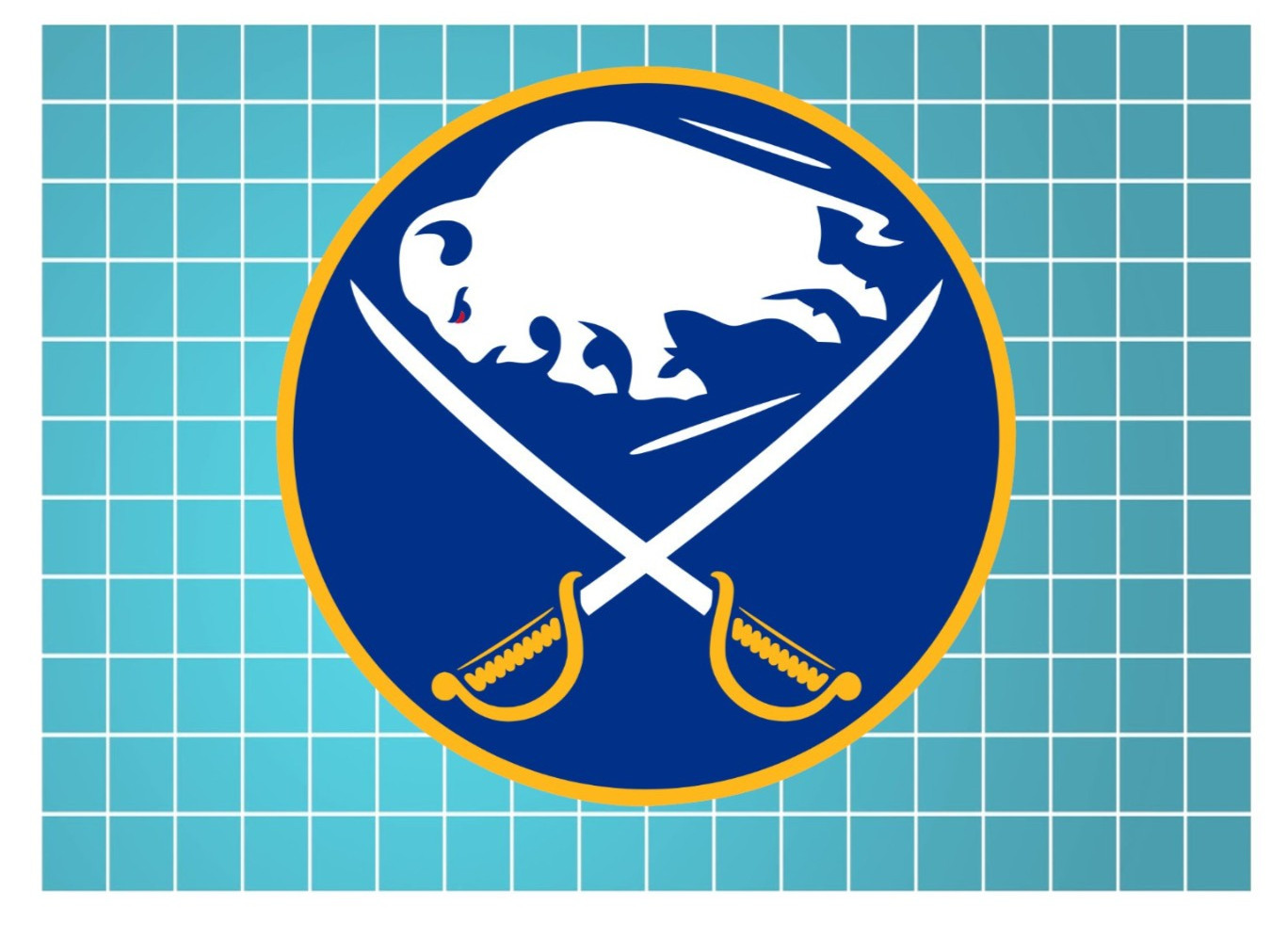 Buffalo Sabres Circle Logo All Weather Vinyl Sticker/Decal NHL Hockey