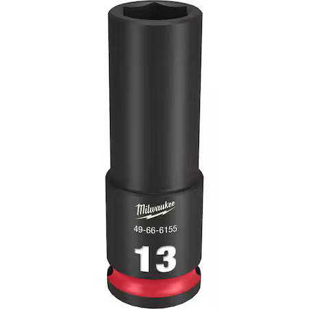 Milwaukee Tool 49-66-6155 13Mm Shockwave Impact Duty 3/8 In. Drive Deep Well 6