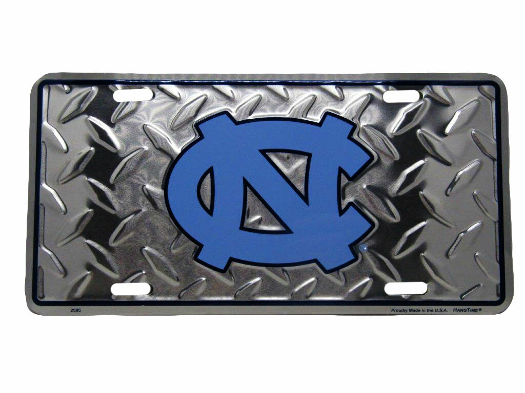 North Carolina Tar Heels NC Football Diamond 6"x12" Aluminum License Plate Tag
