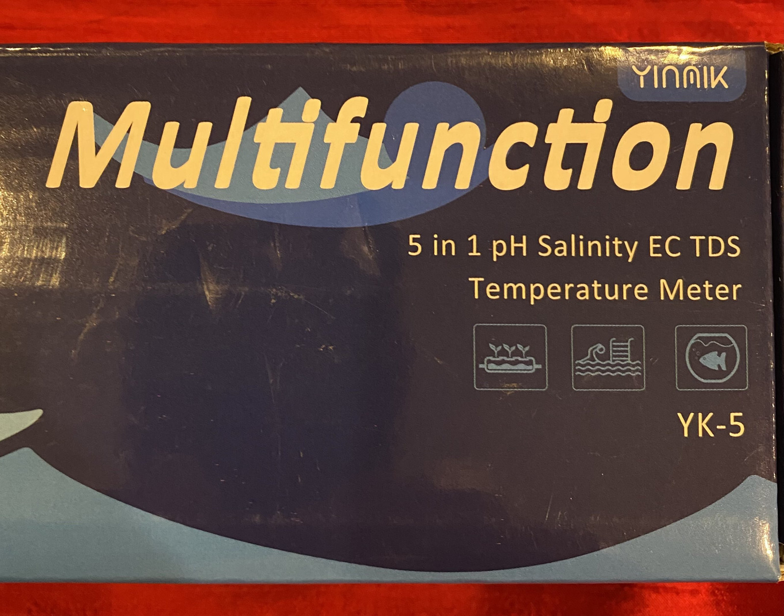Yinmik multfunction 5 in 1 pH Salinity EC TDS Temperature Meter YK-5 Pool Spa Aq
