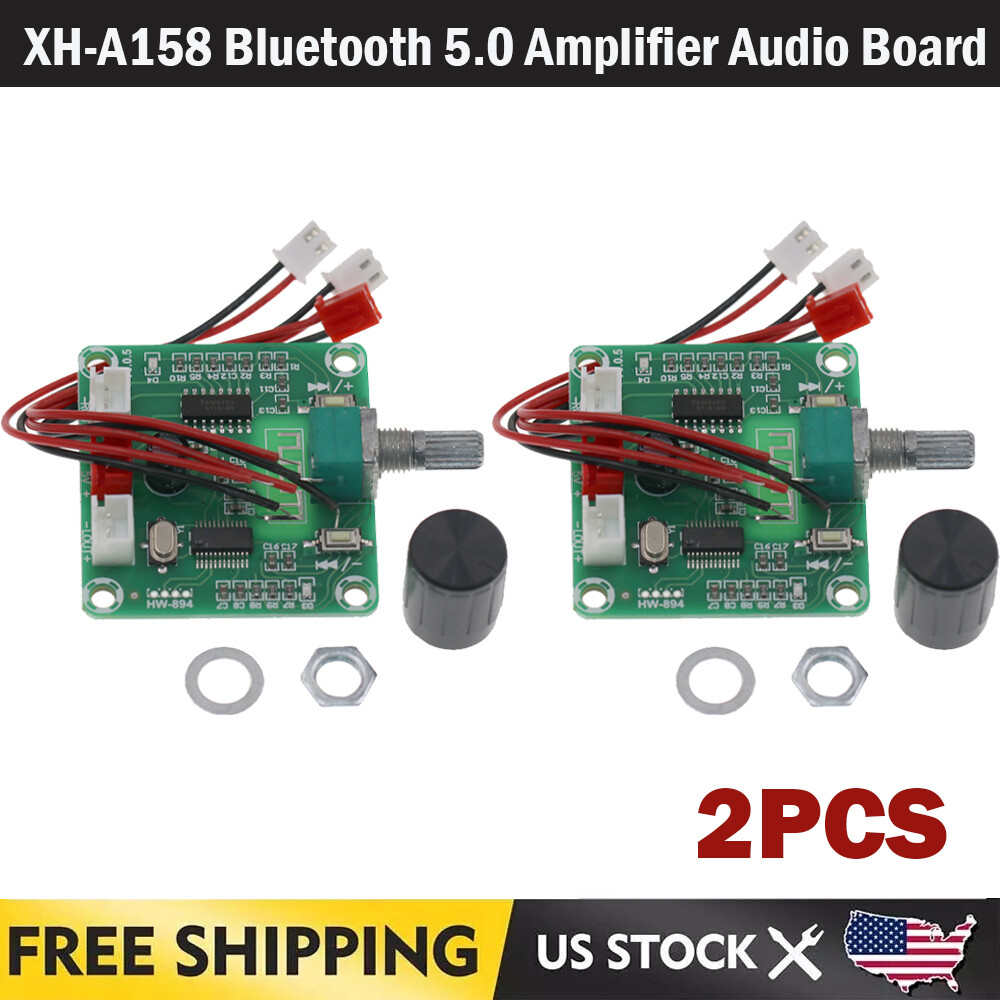 2pc Bluetooth 5.0 Amplifier Audio Board PAM8403 DIY Dual Channel Stereo 2*5W