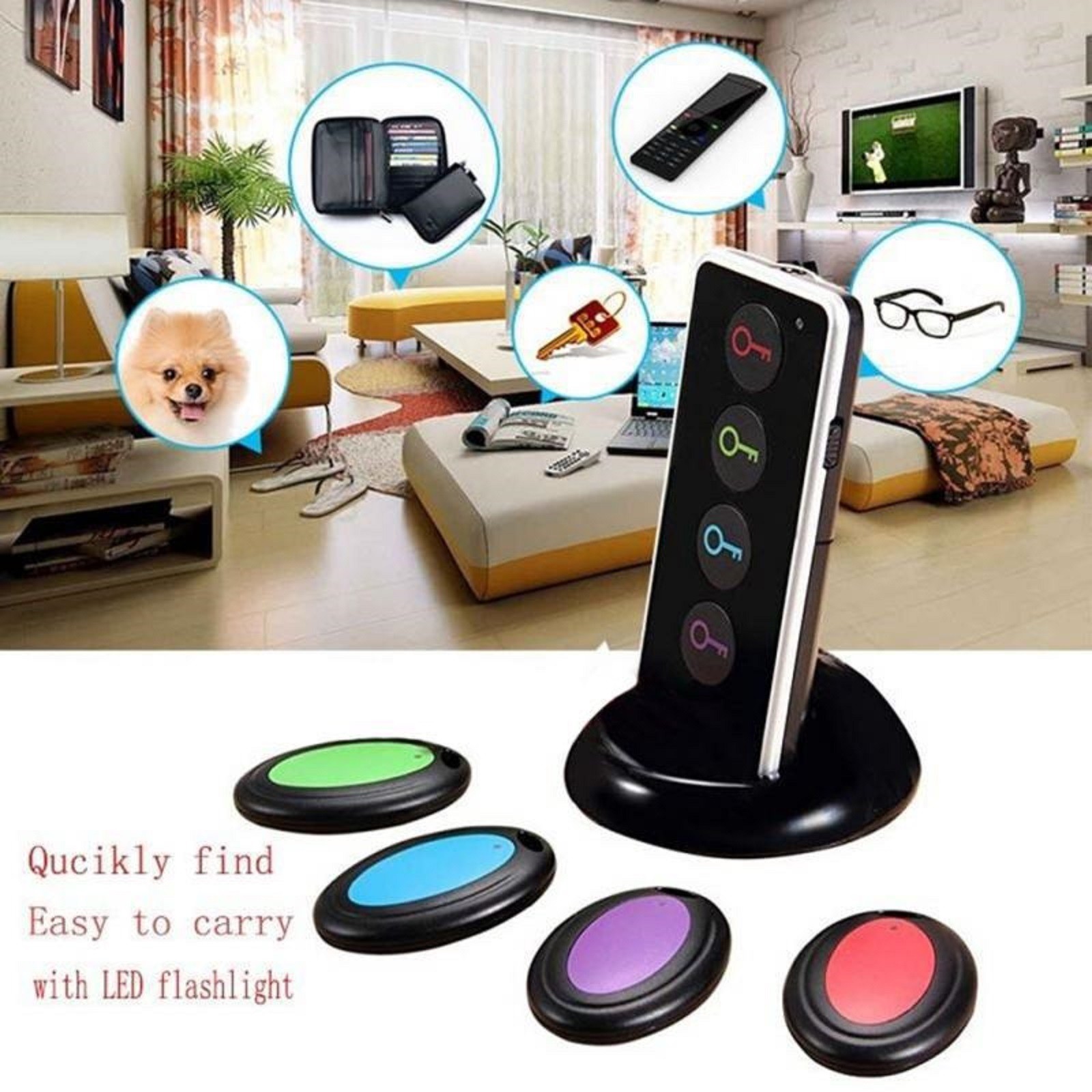 Wireless Key Finder RF Locator Pet Tracker Wallet Tracker Finder Remote Control