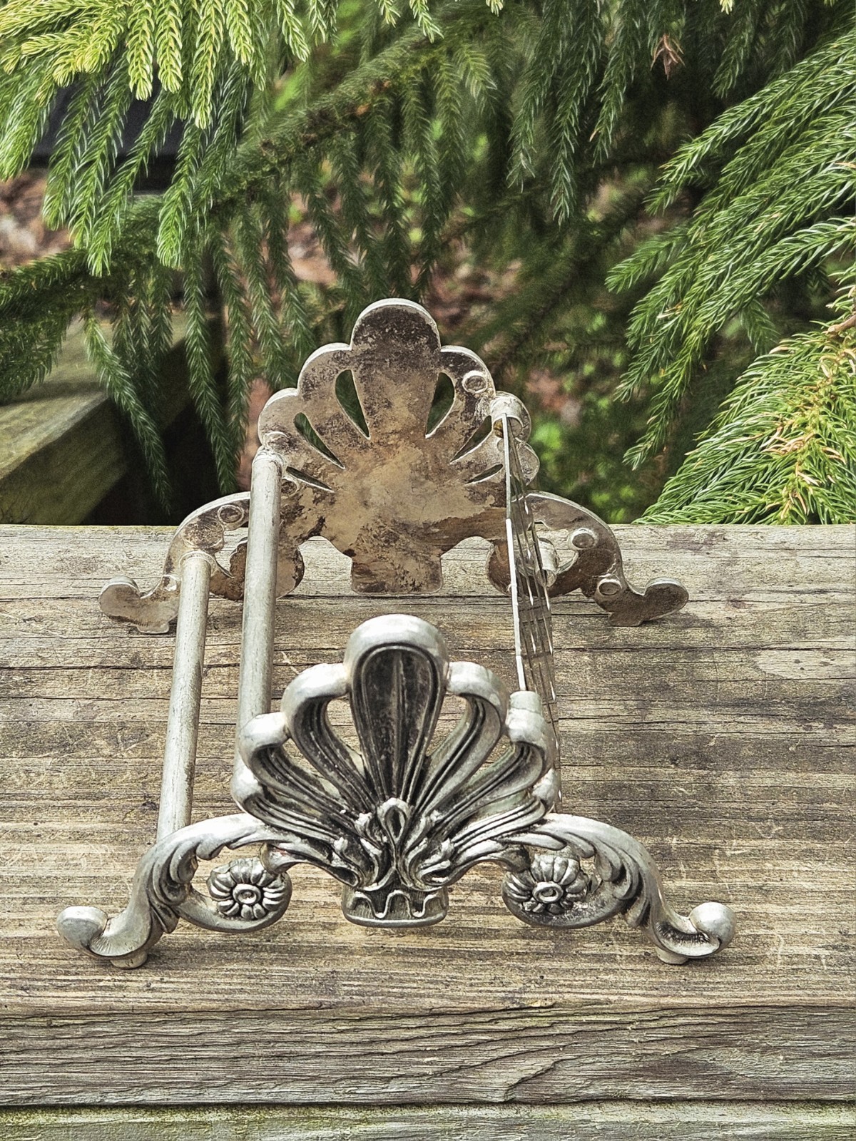 Vintage Leonard SilverPlate Knife Rest  12 Slots Made in Italy Victorian