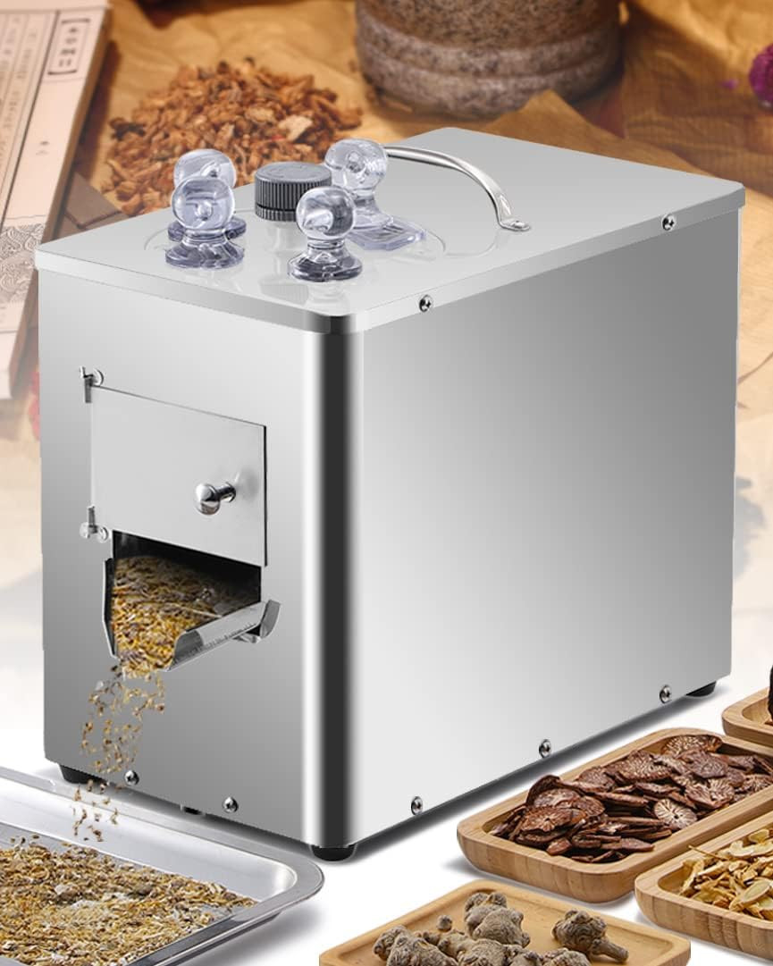 Versatile Electric Herbal Slicer - Stainless Steel Ginseng Cutter 110V